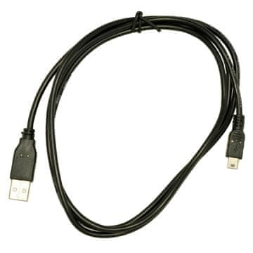 Akyga AK-USB-03 USB 2.0 kabel USB A(M) - mini USB B(M) 5-pinski 1,8 m črne barve
