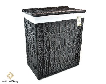 IK Košara za perilo 50x30 v 60 cm rjava + bombažni vložek