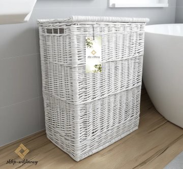 IK Koš za perilo 50x30 v 65 cm bela