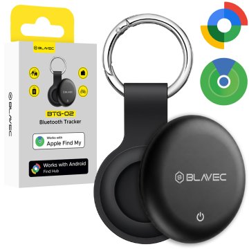 BLAVEC Tag BTG-02 Bluetooth GPS sledilnik za dva Apple in Android z obeskom za ključe BTBTG02-KB črne barve