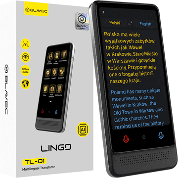 BLAVEC Lingo TL-01 (BTL01-B) prevajalnik črne barve
