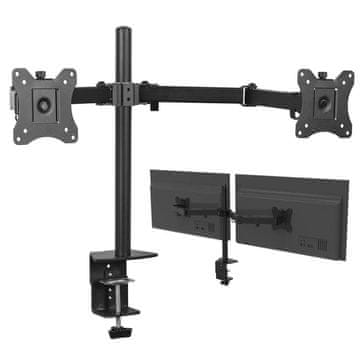 IN Vrtljivi nosilec za dva 12-27" monitorja 100x100 KG-1019