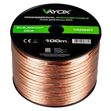 Vayox CCA VA0227 zvočniški kabel 2x2,50 mm 100 m LB0009