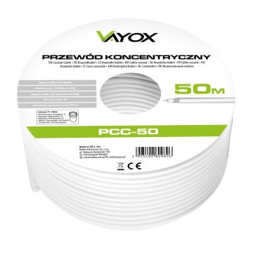 Vayox Koaksialni kabel RG6U PCC-50, 50 m