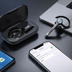 BLAVEC Talk 1 večtočkovne Bluetooth slušalke + prenosna baterija (BHTA1-B) črne barve