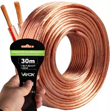 Vayox CCA zvočniški kabel 2x1,50 mm 30 m LB0008-30 VA0222-30