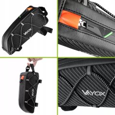 Vayox VA0347 torba za kolo Top Frame 1L črna
