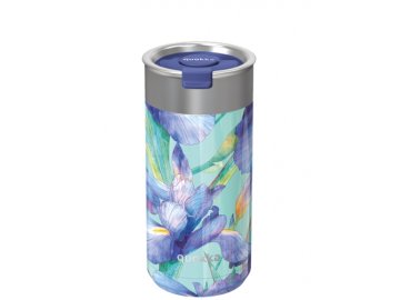 QUOKKA Nerjaveča termo skodelica Quokka Boost Blue Irises – 400 ml, 41373