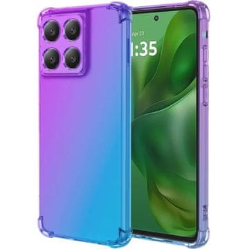 GS Gradientni ovitek proti padcem za Motorola Edge 60 / 60 Fusion, vijoličen / moder