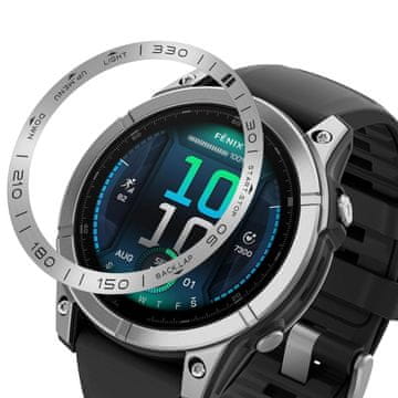 GS Zaščitni obroč za Garmin Fenix 8 51 mm, srebrn