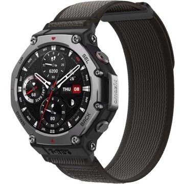 GS Nastavljiv najlonski pašček za Amazfit T-Rex 3 - črn