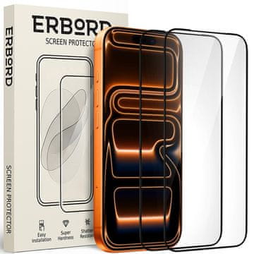 Overboard 2x kaljeno steklo za iPhone 17 Pro Max, 3D full, steklo za celoten zaslon