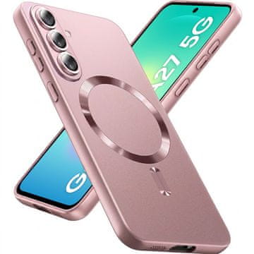 GS Ovitek za Samsung Galaxy A27 5G, ColorMag, za MagSafe, roza