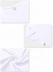 Ženska majica z V-izrezom s kratkimi okrasnimi rokavi petal modro-bela velikost S, elastična in prevetrena, ohlapen udoben kroj za poletje, pisarno in plažo ob jeansih in kratkih hlačah