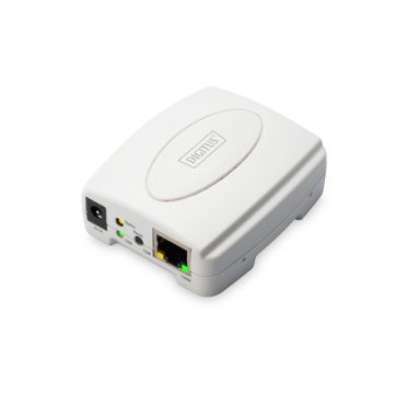 Digitus | Tiskalniški strežnik USB, 1 vrata 1x RJ45, 1x USB A, USB 2.0 | DN-13003-2 | Bela