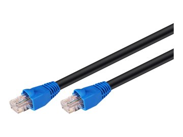 Goobay CAT 6 zunanji patch kabel, U/UTP, 50 m, črne barve