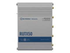 Teltonika INDUSTRIJSKI 5G USMERJEVALNIK | RUTX50 | 802.11ac | 867 Mbit/s | 10/100/1000 Mb/s Mbit/s | Vrata Ethernet LAN (RJ-45) 5 | Podpora za omrežje Mesh Da | MU-MiMO Da | 5G | Vrsta antene Notranja