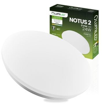 LUMILED LED stropna svetilka za nadgradno montažo 24W NOTUS 2 okrogla IP44 36 cm