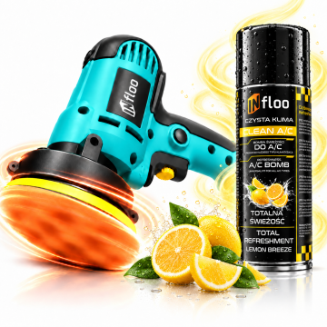 Flo Brusilnik in polirnik 600-3700 vrt/min + osvežilec klime 200 ml