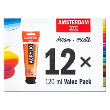 Talens Akrilne barve Amsterdam 12 x 120 ml