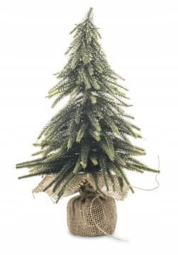 Majhna umetna božična jelka iz jute, 36 cm, pozlačena