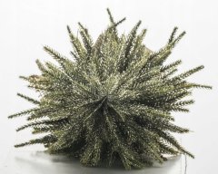 Majhna umetna božična jelka iz jute, 36 cm, pozlačena