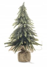 Majhna umetna božična jelka iz jute, 36 cm, pozlačena