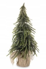 Majhna umetna božična jelka, kot prava, pozlačena, 44 cm