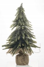 Majhna umetna božična jelka iz jute, 36 cm, pozlačena