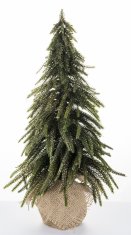 Majhna umetna božična jelka, kot prava, pozlačena, 44 cm