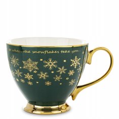 Porcelanasta skodelica 380 ml v škatli, božično darilo, velika skodelica