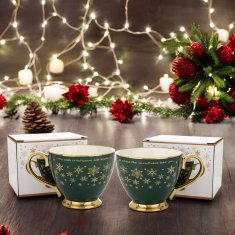 Porcelanasta skodelica 380 ml v škatli, božično darilo, velika skodelica