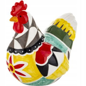 Velikonočna figurica kokoši, pisana dekoracija, 22,5x15x23 CM