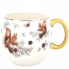 Porcelanasta skodelica v obliki soda 530 ml, velika, v škatli