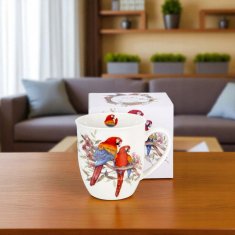 Porcelanasta skodelica v škatli za papige Duo Bird World porcelan 650 ml XXL