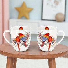Porcelanasta skodelica v škatli za papige Duo Bird World porcelan 650 ml XXL