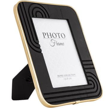 Okvir za fotografije 25x20 za fotografije 13x18 cm črno-zlati glamurozni