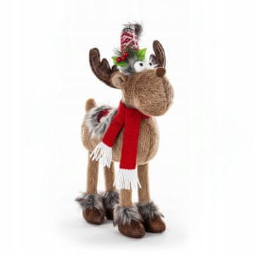 Božična figurica severnega jelena 38 cm maskota dekoracija