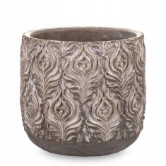 Rjavo cementno ohišje 17 x 17 cm zlati beton