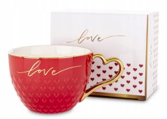 Porcelanasta skodelica v okrasni darilni škatli love 500 ml cup