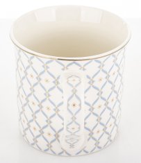 Porcelanasta skodelica, bela, modra