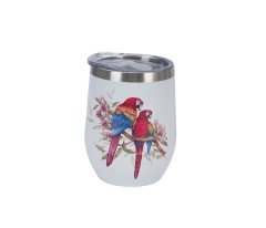 Termo vrček Pl Scarlet Macaw Parrots iz nerjavečega jekla, večbarvni