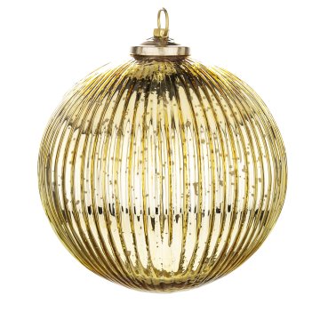 Steklena kroglica Delhi, zlata, 23x19x19 cm, vzorec 2