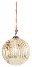 Steklena kroglica Delhi, zlata, 16x14,5x14,5 cm, vzorec 1