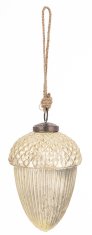 Steklena kroglica Delhi, zlata, 15x9x9 cm