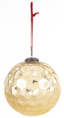 Steklena kroglica Delhi, zlata, 16x14,5x14,5 cm, vzorec 3
