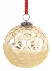 Steklena kroglica Delhi, zlata, 16x14,5x14,5 cm, vzorec 3