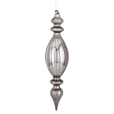 Steklena kroglica Laura, siva, 32x7,5x7,5 cm