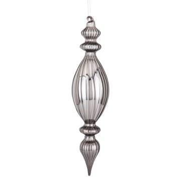 Steklena kroglica Laura, siva, 32x7,5x7,5 cm