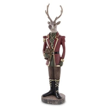 Figurica jelena Casa Roma iz večbarvne plastike 37x9,5x8 cm